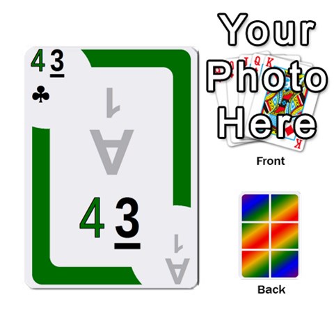 Rainbow Deck V1 17 Deck 2 By Changcai Front - Spade4