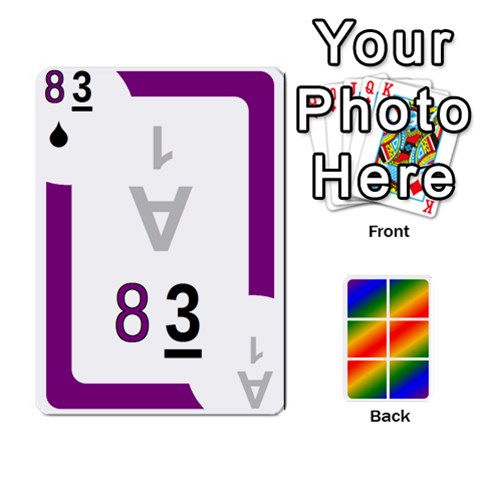 Rainbow Deck V1 17 Deck 3 By Changcai Front - Spade4