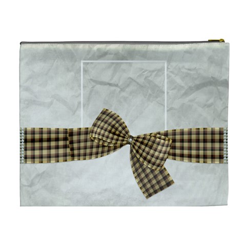 Crossing Winter Xl Cosmetic Bag By Lisa Minor Back