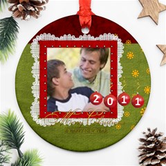 merry christmas - Ornament (Round)