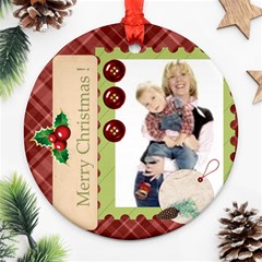 merry christmas - Ornament (Round)