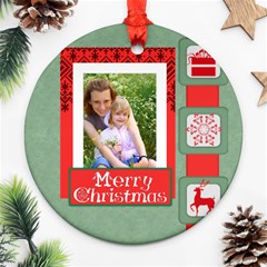 merry christmas - Ornament (Round)