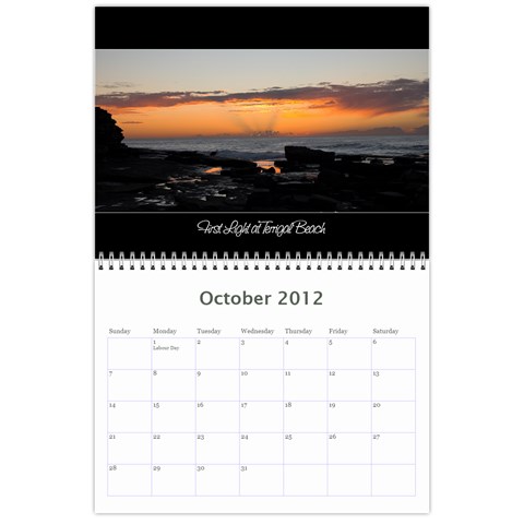 2012 Calender Nan By Rob Oct 2012