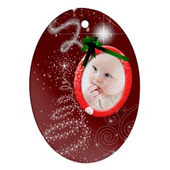 Christmas Collection Oval Ornament (Two Sides)