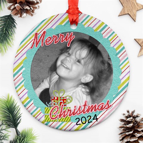 Round 2024 Ornament 1 By Martha Meier Front