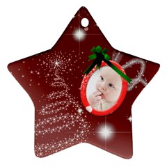 Christmas Collection Star Ornament (Two Sides)