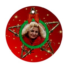 My Star round Ornament (red) - Ornament (Round)
