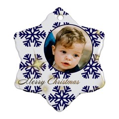 Blue snowflake Ornament - Ornament (Snowflake)