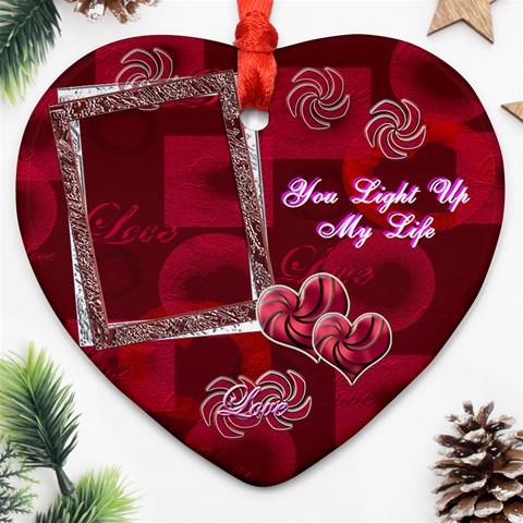 You Light Up My Life 2 Side Ornament By Ellan Front