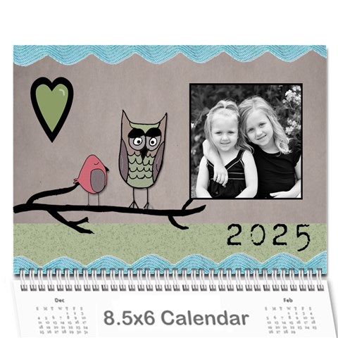 20253owlie Calendar By Amanda Bunn Cover