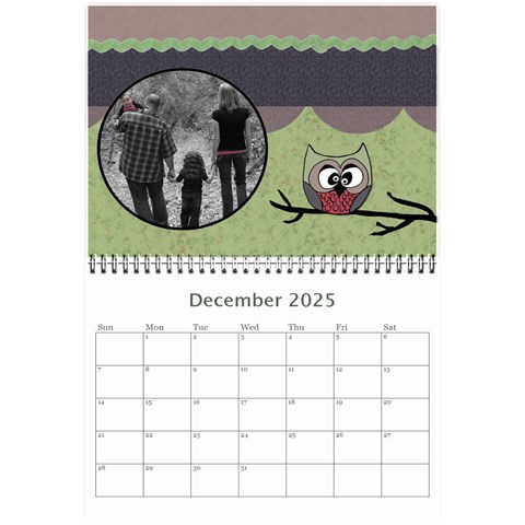 20253owlie Calendar By Amanda Bunn Dec 2025
