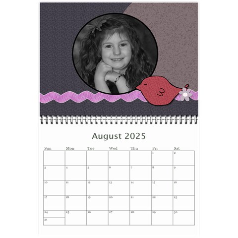20253owlie Calendar By Amanda Bunn Aug 2025