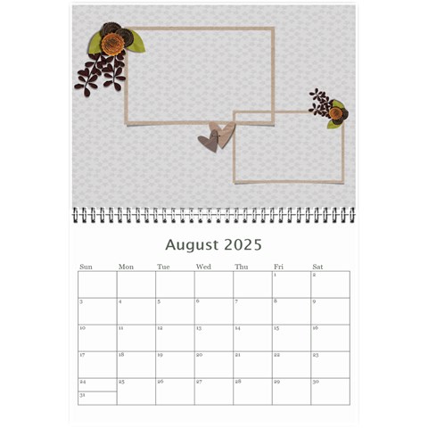Mini Calendar: Love Of Family By Jennyl Aug 2025
