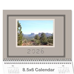 Coffee and Cream (any Year) 2026 Calendar 8.5x6 - Wall Calendar 8.5  x 6 