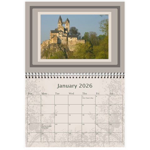 Coffee And Cream (any Year) 2026 Calendar 8 5x6 By Deborah Jan 2026