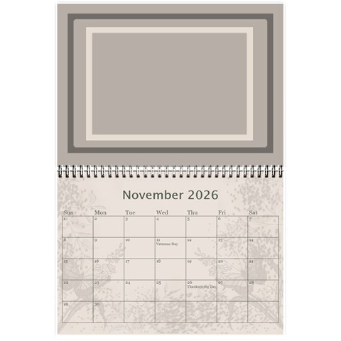 Coffee And Cream (any Year) 2026 Calendar 8 5x6 By Deborah Nov 2026