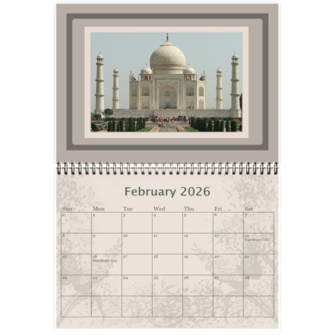 Coffee And Cream (any Year) 2026 Calendar 8 5x6 By Deborah Feb 2026