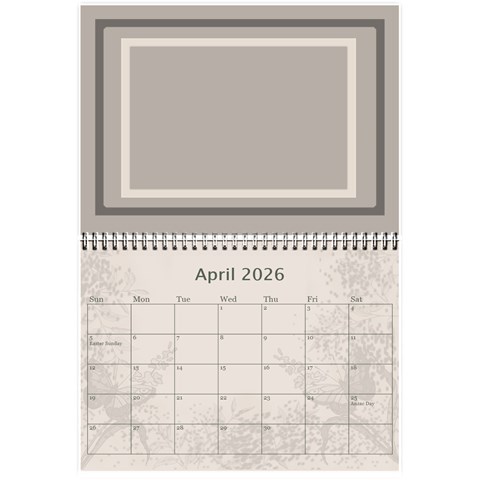 Coffee And Cream (any Year) 2026 Calendar 8 5x6 By Deborah Apr 2026