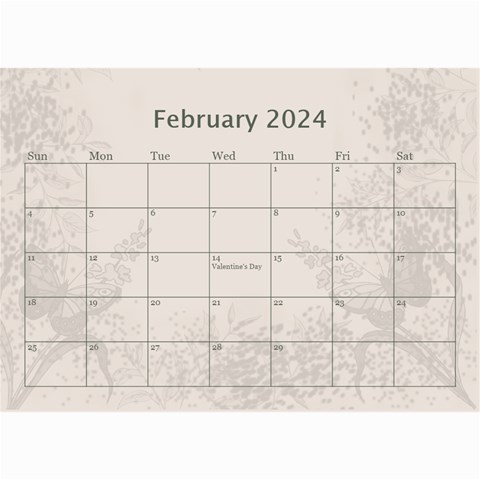 Coffee And Cream (any Year) 2024 Calendar 8 5x6 By Deborah Apr 2024