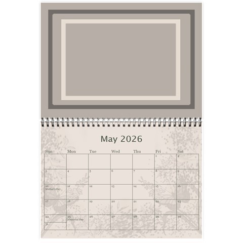 Coffee And Cream (any Year) 2026 Calendar 8 5x6 By Deborah May 2026