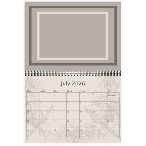 Coffee And Cream (any Year) 2026 Calendar 8 5x6 By Deborah Jul 2026