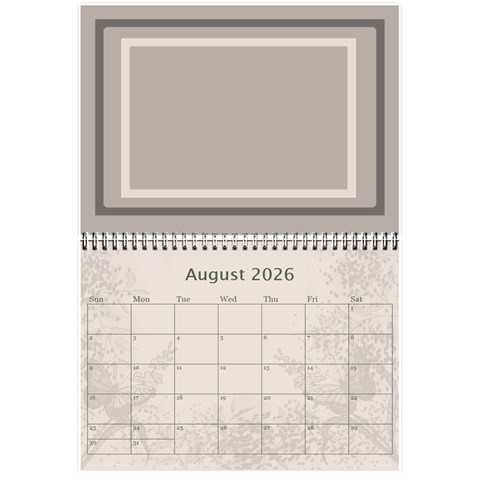 Coffee And Cream (any Year) 2026 Calendar 8 5x6 By Deborah Aug 2026