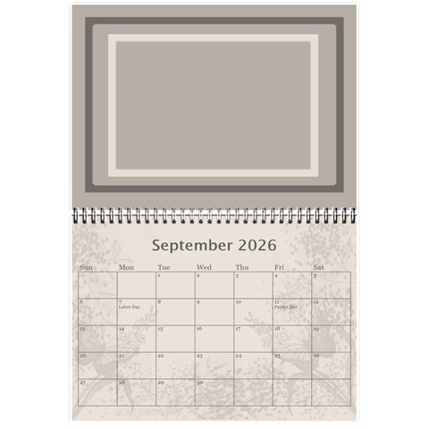 Coffee And Cream (any Year) 2026 Calendar 8 5x6 By Deborah Sep 2026