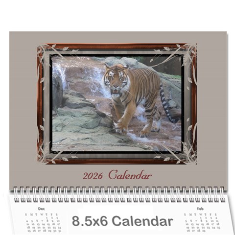 Cream Classic 2026 (any Year) Calendar 8 5x6 By Deborah Cover