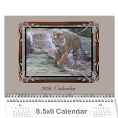 Cream Classic 2026 (any Year) Calendar 8.5x6 - Wall Calendar 8.5  x 6 