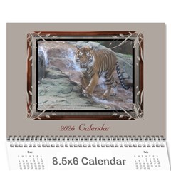 Cream Classic 2024 (any Year) Calendar 8.5x6 - Wall Calendar 8.5  x 6 