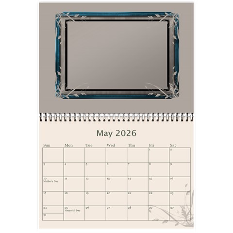 Cream Classic 2026 (any Year) Calendar 8 5x6 By Deborah May 2026