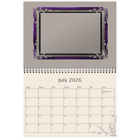 Cream Classic 2026 (any Year) Calendar 8 5x6 By Deborah Jul 2026