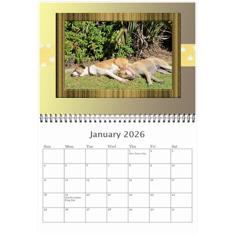Tutti General Purpose (any Year) Calendar 8 5x6 By Deborah Jan 2026