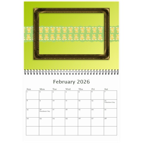 Tutti General Purpose (any Year) Calendar 8 5x6 By Deborah Feb 2026