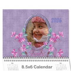 Pretty in Mauve 2026 (any year)Calendar, 8.5x6 - Wall Calendar 8.5  x 6 