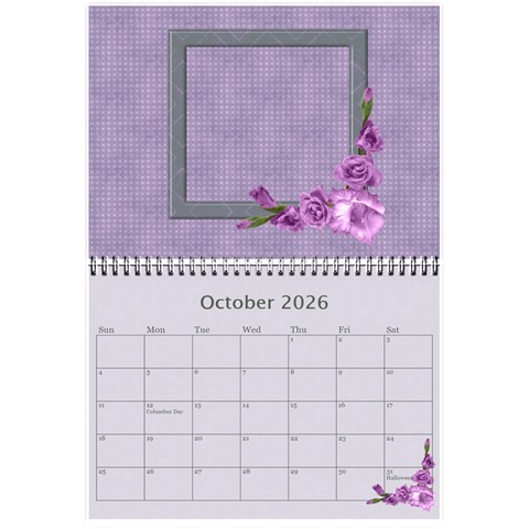 Pretty In Mauve 2026 (any Year)calendar, 8 5x6 By Deborah Oct 2026