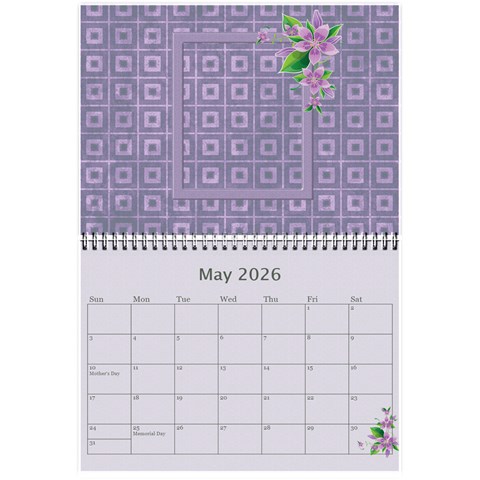 Pretty In Mauve 2026 (any Year)calendar, 8 5x6 By Deborah May 2026