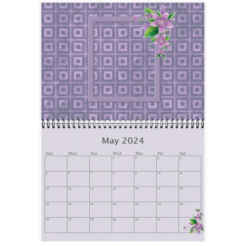 Pretty In Mauve 2024 (any Year)calendar, 8 5x6 By Deborah May 2024