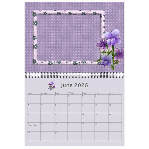Pretty In Mauve 2026 (any Year)calendar, 8 5x6 By Deborah Jun 2026
