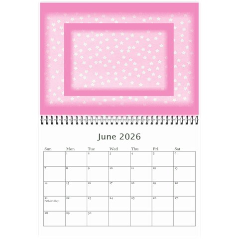 Pink Princess 2025 (any Year)calendar 8 5x6 By Deborah Jun 2025