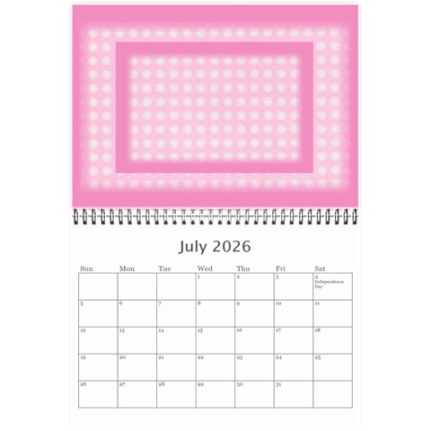 Pink Princess 2025 (any Year)calendar 8 5x6 By Deborah Jul 2025
