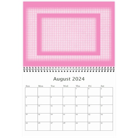 Pink Princess 2024 (any Year)calendar 8 5x6 By Deborah Aug 2024