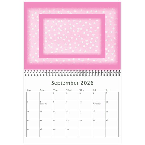 Pink Princess 2025 (any Year)calendar 8 5x6 By Deborah Sep 2025
