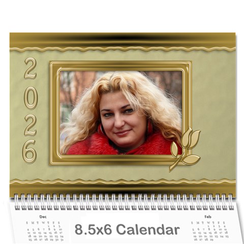 Formal Elegant (any Year) 2026 Calendar 8 5x6 By Deborah Cover