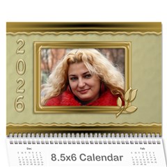 Formal Elegant (any Year) 2026 Calendar 8 5x6