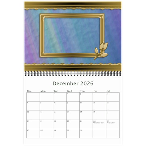 Formal Elegant (any Year) 2026 Calendar 8 5x6 By Deborah Dec 2026