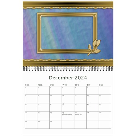 Formal Elegant (any Year) 2024 Calendar 8 5x6 By Deborah Dec 2024