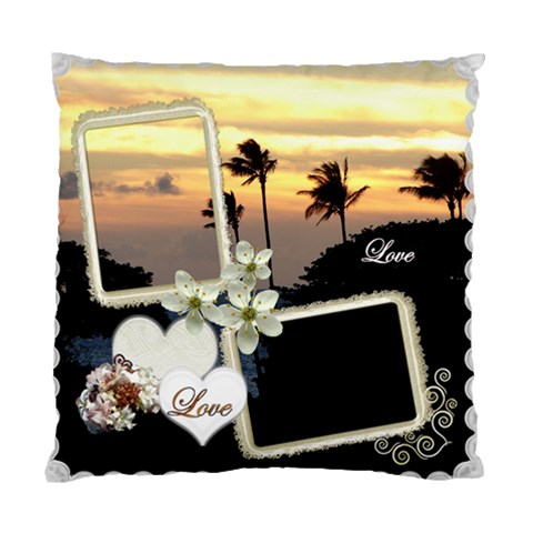 Wedding Love Palm Sunset Double Sided Cusion Case By Ellan Front