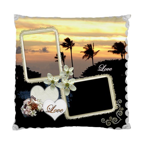 Wedding Love Palm Sunset Double Sided Cusion Case By Ellan Back
