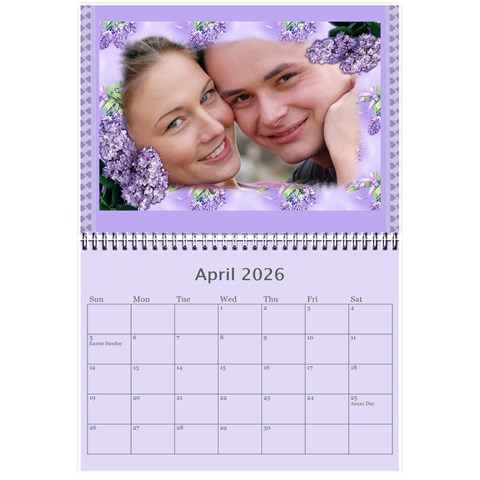 Framed With Flowers 2026 (any Year) Calendar 8 5x6 By Deborah Apr 2026